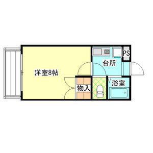 コーポジョイ(1K/3階)の間取り写真