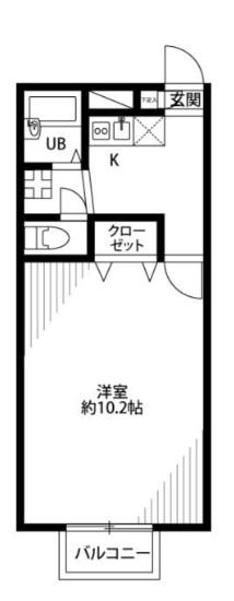 アムール VERDURE(1K/1階)の間取り写真