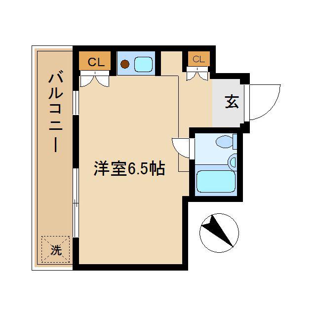 日神パレス西新宿(ワンルーム/4階)の間取り写真