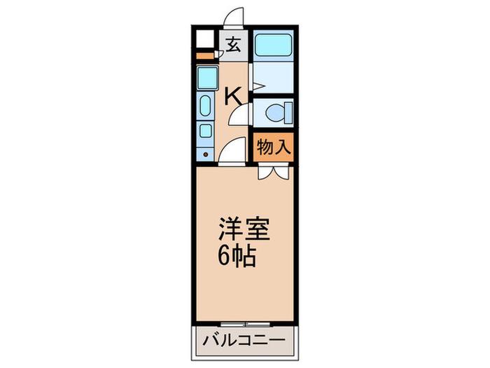 セピア237(1K/3階)の間取り写真