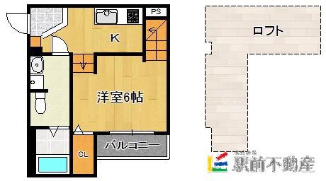 アステリア塩浜(ワンルーム/1階)の間取り写真