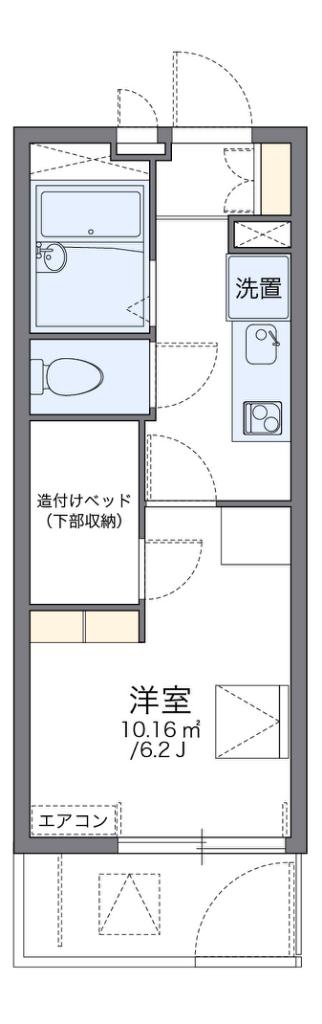 レオパレスソフィア(1K/1階)の間取り写真