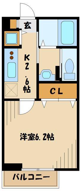 DUAL-REST デュアレスト(1K/1階)の間取り写真