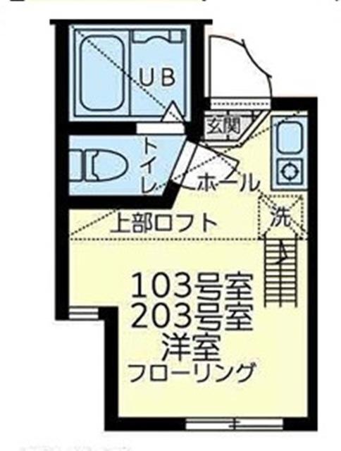 ユナイト池上サンダーボール(ワンルーム/1階)の間取り写真
