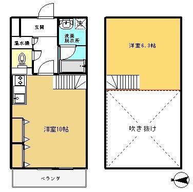 アビテ21(1LDK/1階)の間取り写真