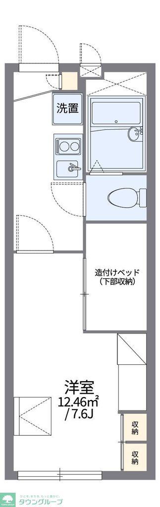 レオパレスフエキ(1K/2階)の間取り写真