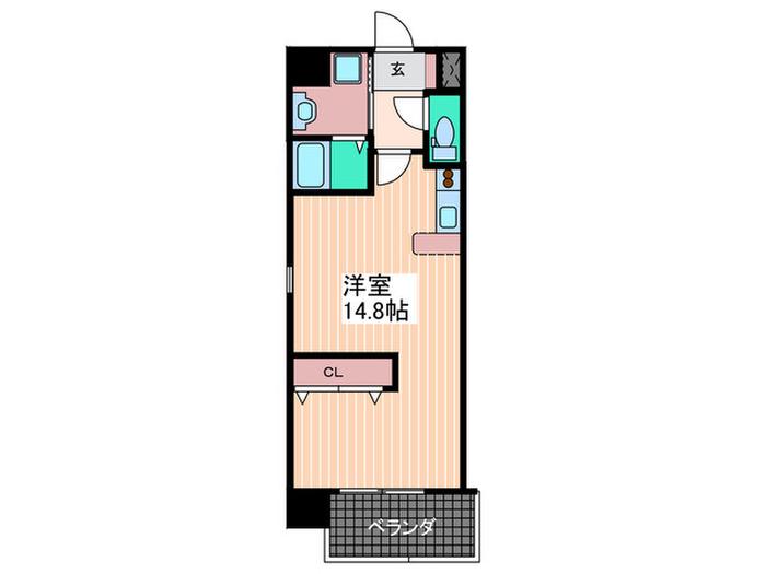 サンビレッジ鶴見(ワンルーム/5階)の間取り写真