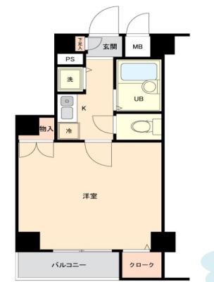ドルチェ代々木(1K/5階)の間取り写真
