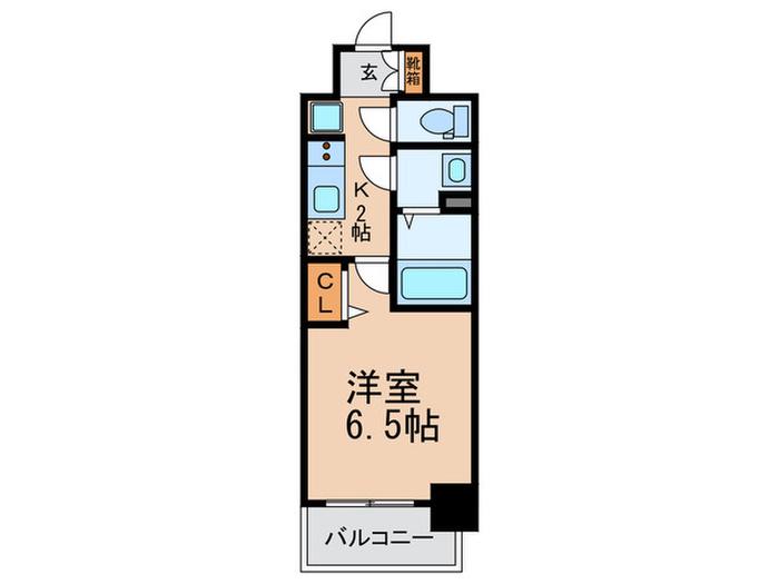 プレサンス難波マジョリティ(1K/7階)の間取り写真