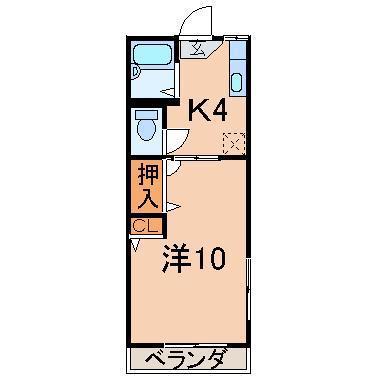 ディアスセフィラ95(1K/1階)の間取り写真