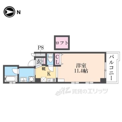 協栄ビル大宮(1K/7階)の間取り写真