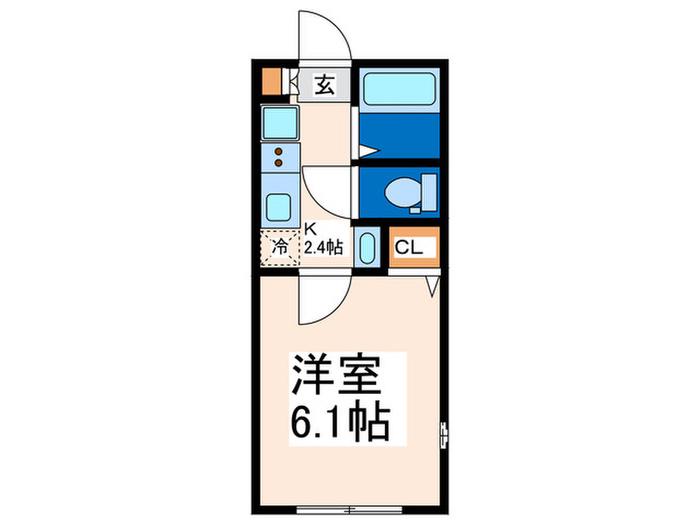 東急東横線 菊名計画(1K/1階)の間取り写真