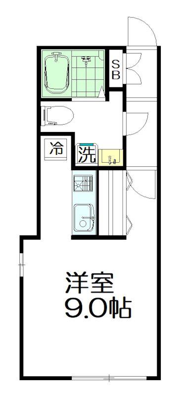 ブランシェ江古田(ワンルーム/3階)の間取り写真