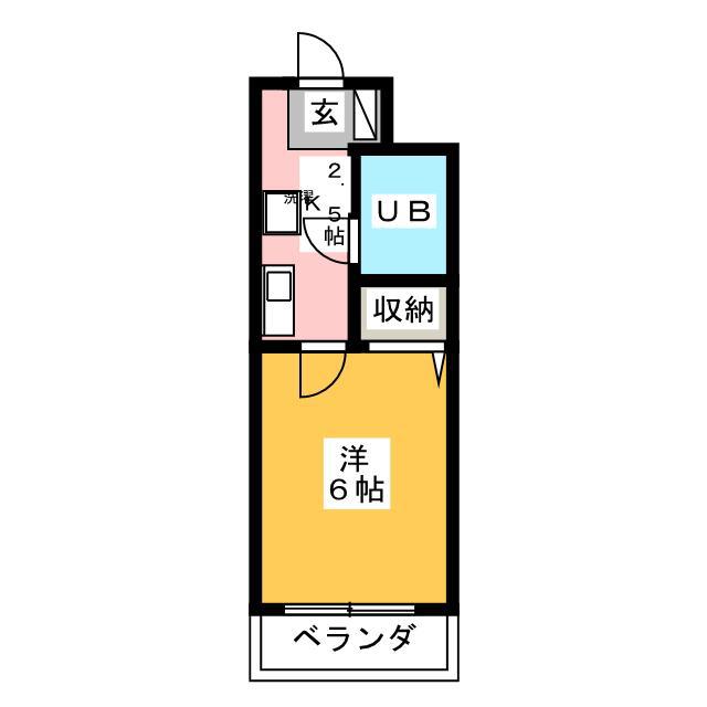 目白パラシオ(1K/1階)の間取り写真