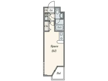 ルイシャトー(ワンルーム/3階)の間取り写真