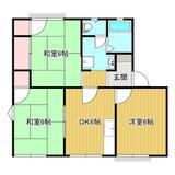 ＪＲ播但線 京口駅 徒歩18分 2階建 築31年(3DK/1階)の間取り写真