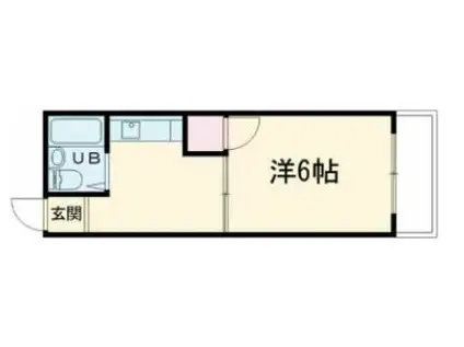 コート多賀II(1K/1階)の間取り写真