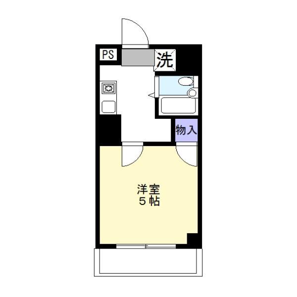 ワコーレ東村山(1K/1階)の間取り写真