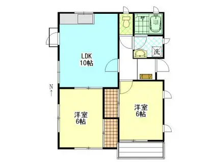 ロワジール緑園C(3LDK/2階)の間取り写真