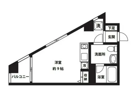 パークサイド相模大野(ワンルーム/2階)の間取り写真