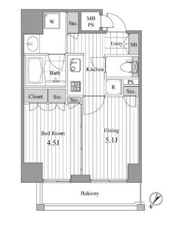 NCRe新宿中央公園 6階階 間取り