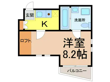 カーサクイント(ワンルーム/1階)の間取り写真