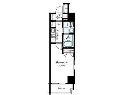 SYNEX UENO-MATSUGAYA(1K/3階)の間取り写真