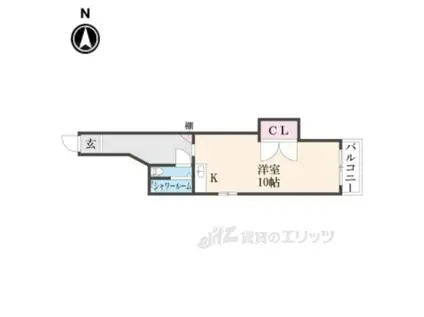 パレス松原(ワンルーム/5階)の間取り写真