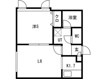 エクセレント30(1LDK/3階)の間取り写真