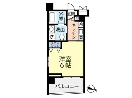 グランヴァンラクシス東大島(1K/7階)の間取り写真