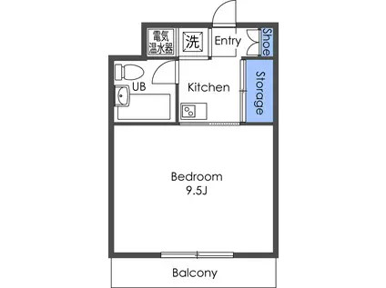 GOOD DAYS(1K/2階)の間取り写真
