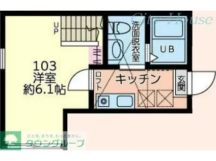 ガーベラ希望ヶ丘GERBERA KIBOUGAOKA(1K/1階)の間取り写真