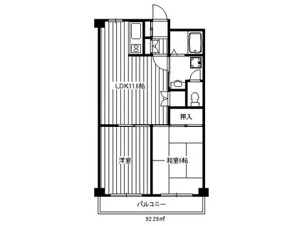 メゾン・ド・ゼフィール1(2LDK/3階)の間取り写真