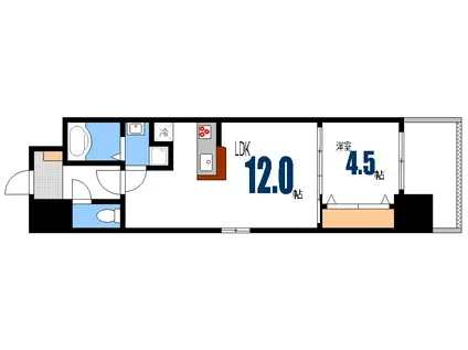 SO.YO.GO(1LDK/2階)の間取り写真