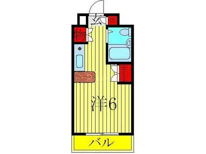 T´S GARDEN南柏(ワンルーム/3階)の間取り写真