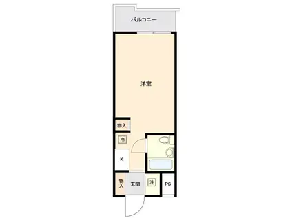 TOP北綾瀬第2(ワンルーム/4階)の間取り写真