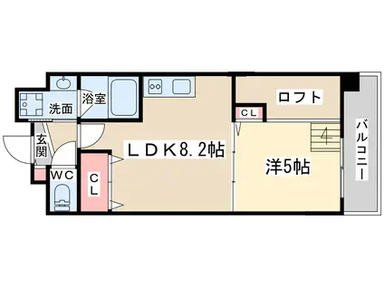 ノースヴィレッジ壱番館(1LDK/7階)の間取り写真