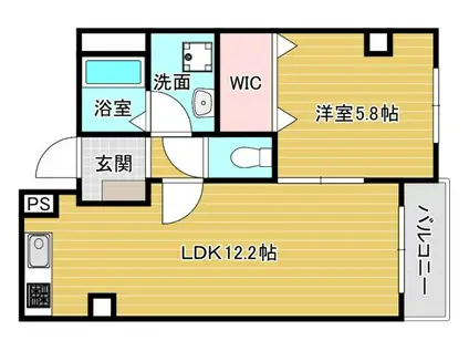 PLAZA(1LDK/3階)の間取り写真