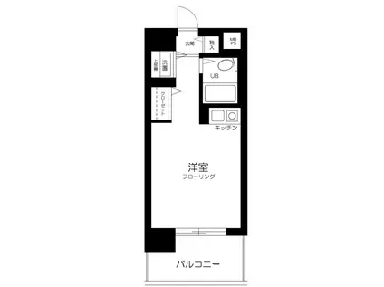 日神パレス平和島(ワンルーム/4階)の間取り写真