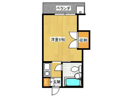 メゾン・ド・M(1K/1階)の間取り写真