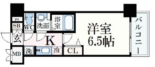 プレサンスNAGOYA本陣(1K/11階)の間取り写真