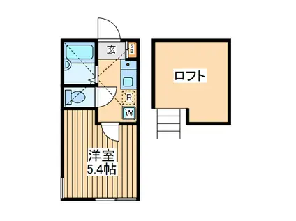 ナスカハイツ東大沼(1K/1階)の間取り写真