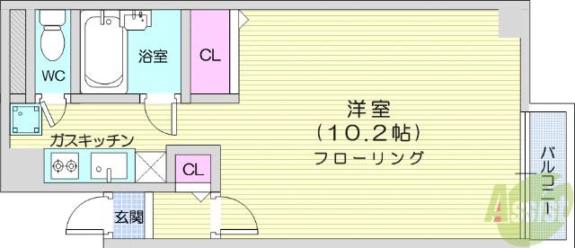 小菅木町ビル(1K/4階)の間取り写真