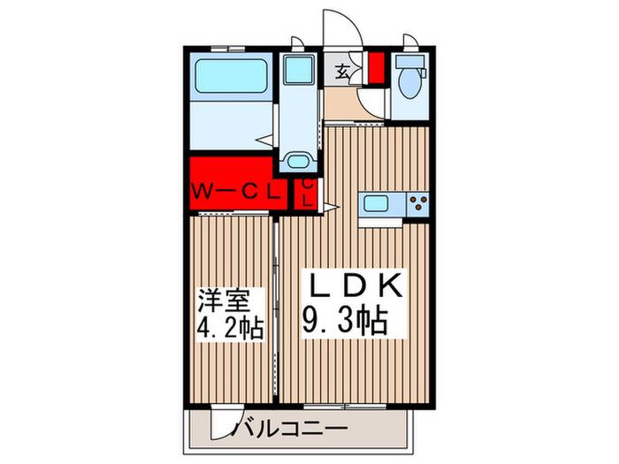 須賀第7ハイツ(1LDK/2階)の間取り写真