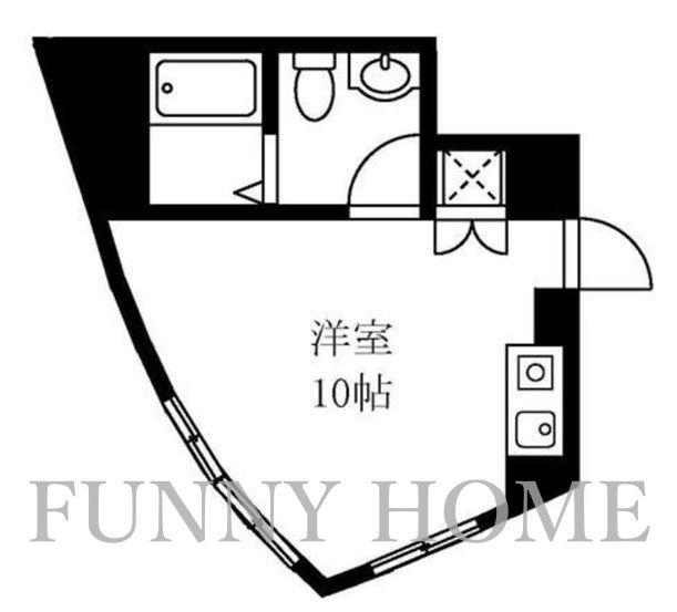 コルティーレ世田谷(1LDK/3階)の間取り写真
