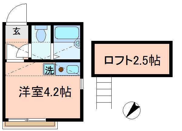 エスポワール西尾久(ワンルーム/3階)の間取り写真