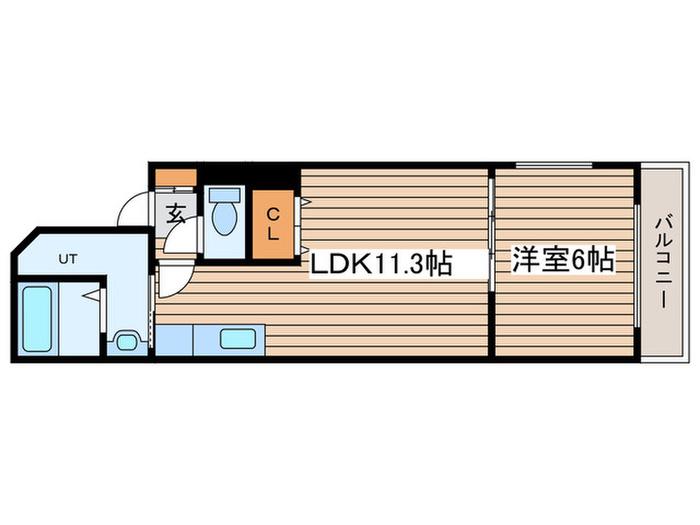 マルベリーガーデン512(1LDK/3階)の間取り写真
