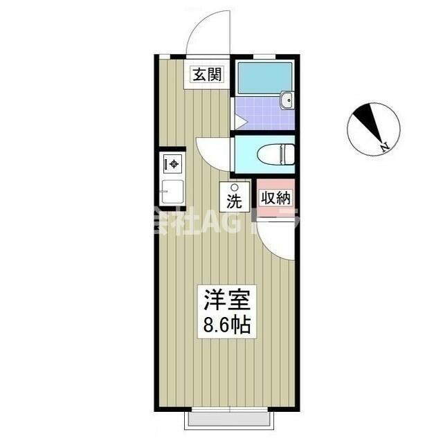 フォレスト東大宮(ワンルーム/1階)の間取り写真