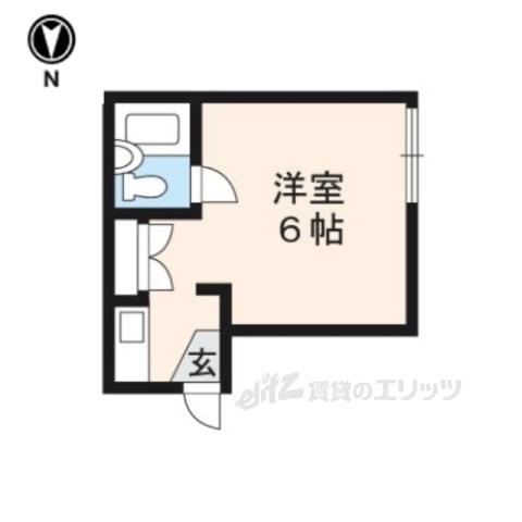 ロバストハウス(1K/2階)の間取り写真
