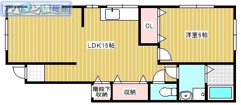 ハイムニューグリーン(1LDK/1階)の間取り写真